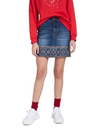 Desigual modrá sukně Fal Denver