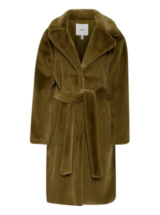 Ichi khaki zimní kabát Ihfrederica JA Fir Green
