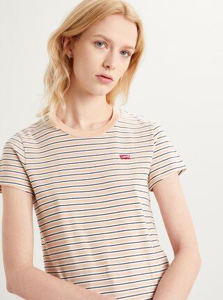 Béžové dámské pruhované tričko Levi's®