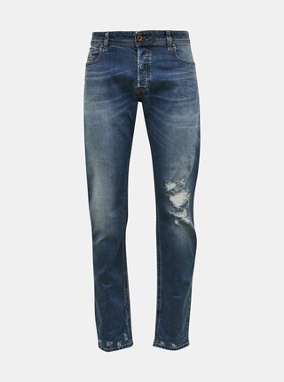 Modré pánské skinny fit džíny Diesel