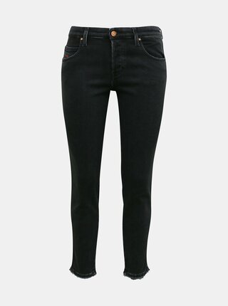 Čierne dámske slim fit rifle Diesel