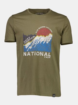 Khaki tričko s potiskem Shine Original