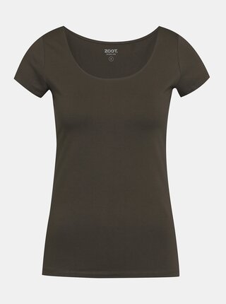 Khaki dámské basic tričko ZOOT Baseline Nora