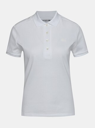 Bílé dámské basic polo tričko Lacoste