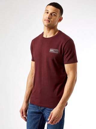 Vínové tričko Burton Menswear London