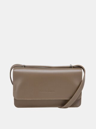 Svetlohnedá crossbody kabelka Claudia Canova