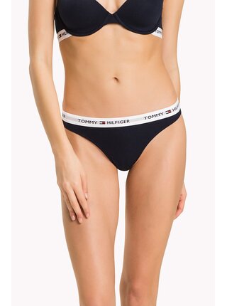 Tommy Hilfiger tmavě modrá tanga Thong Iconic Basic