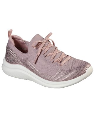 Skechers pudrově růžové tenisky Ultra Flex 2 s lurexovou nití