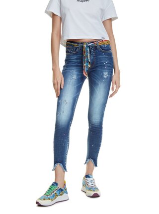 Desigual džíny Denim Rainbow
