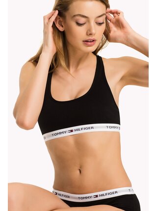 Tommy Hilfiger černá sportovní podprsenka Bralette Iconic Basic