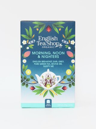 Organický zelný a černý čaj English Tea Shop Morning, Noon and Nighters