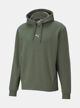 Khaki pánská mikina s kapucí Puma