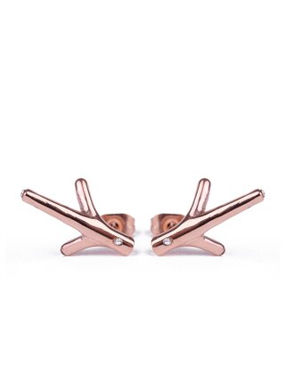 Vuch náušnice Twiggy Rose Gold