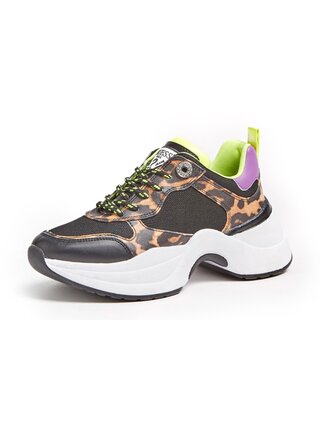 Guess leopardí tenisky Juless Faux Leather Animalier Runnig Shoe