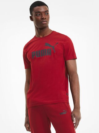 Červené pánské tričko s potiskem Puma