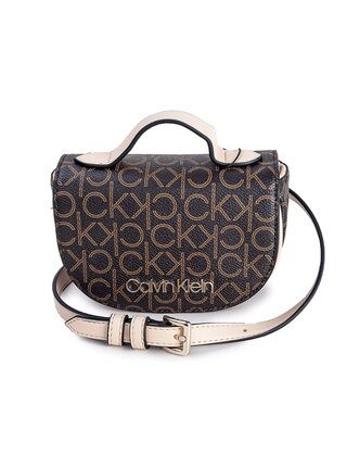 Calvin Klein hnědá ledvinka Saddle Balt Bag