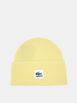 Žlutá dámská vlněná čepice Lacoste
