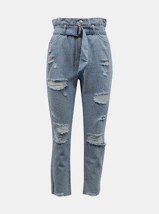 Světle modré slim fit džíny s potrhaným efektem TALLY WEiJL