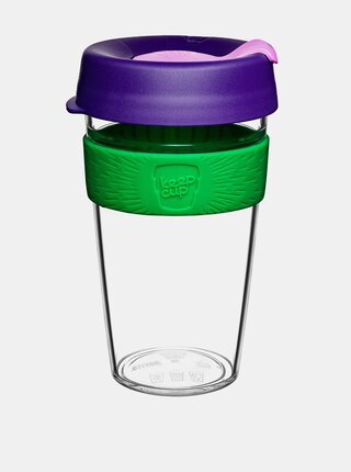 Fialový plastový cestovní hrnek KeepCup Clear Spring large 454 ml