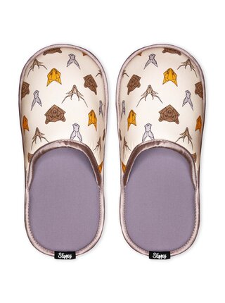 Slippsy světle žluté unisex domácí pantofle Animal