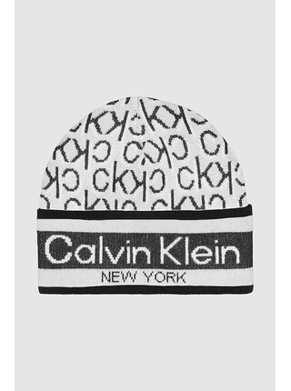 Calvin Klein černo-bílá čepice Beanie J