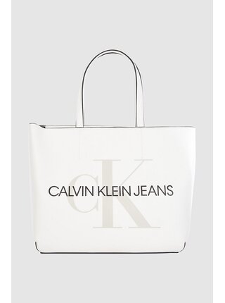 Calvin Klein bílá kabelka shopper