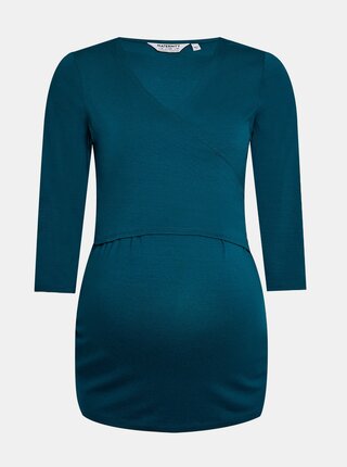 Petrolejové těhotenské tričko Dorothy Perkins Maternity