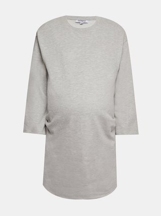 Šedé mikinové těhotenské šaty Dorothy Perkins Maternity