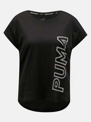 Černé dámské tričko s potiskem Puma