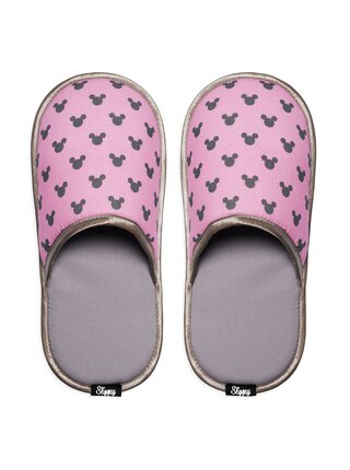 Slippsy růžové unisex domácí pantofle Minnie