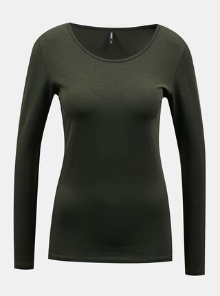 Khaki basic tričko ONLY