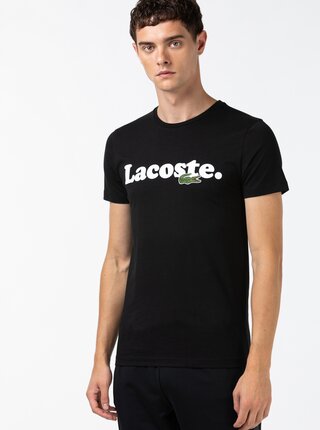 Černé pánské tričko Lacoste
