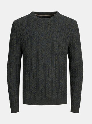 Tmavě zelený svetr Jack & Jones