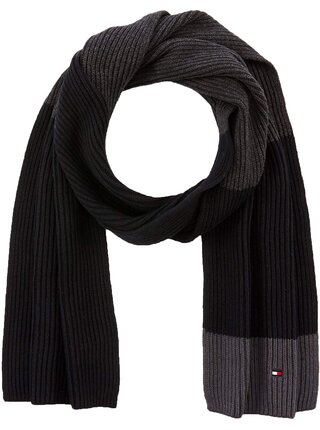 Tommy Hilfiger šedá pánská šála Pima Cotton Scarf CB