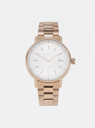 Dámské hodinky s rose gold nerezovým páskem GANT