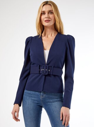 Modré sako s páskem Dorothy Perkins
