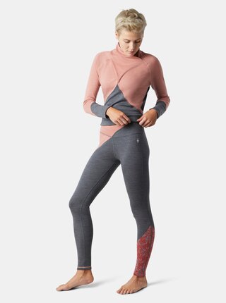 Šedo-růžové dámské legíny Smartwool