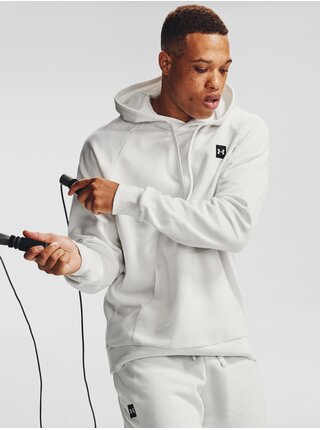 Mikina Under Armour Rival Fleece Hoodie-WHT