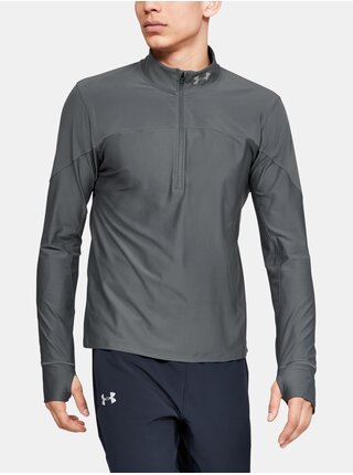 Tričko Under Armour QUALIFIER HALF ZIP-GRY