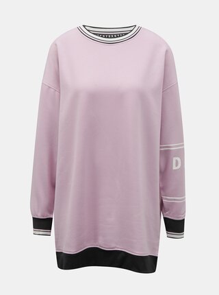 Růžová dlouhá mikina DKNY