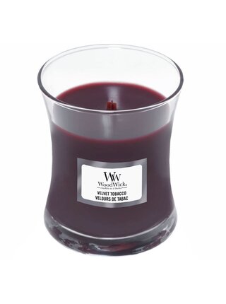 WoodWick vonná svíčka Velvet Tobacco střední váza