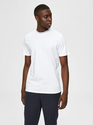 Biele basic tričko Selected Homme