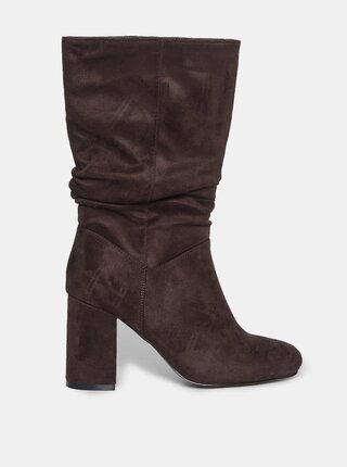 Čižmy pre ženy Dorothy Perkins - tmavohnedá