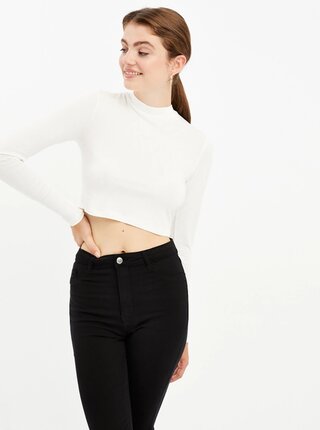 Bílý crop top TALLY WEiJL