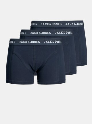 Sada tří modrých boxerek Jack & Jones Anthony