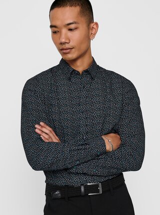 Camasi office pentru barbati ONLY & SONS - negru