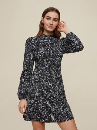 Černé vzorované šaty Dorothy Perkins