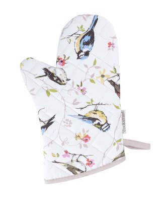 Biela chňapka s vintage motívom Cooksmart Dawn Chorus