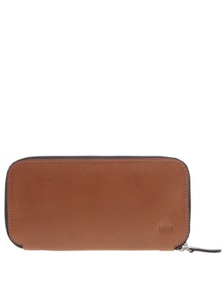Hnědá unisex kožená peněženka 2v1 Bellroy Carry Out
