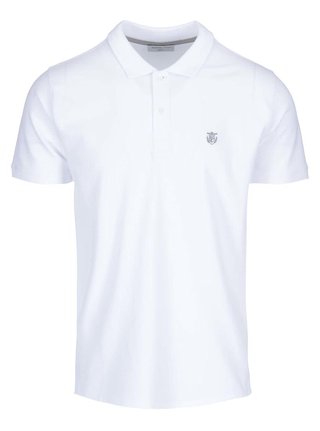 Tricou polo alb Selected Homme Haro